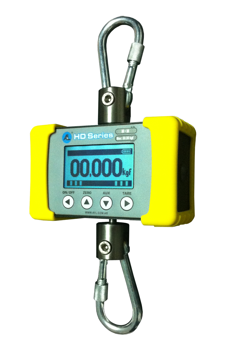 Vista del dinamómetro electrónico HD-Series TRC